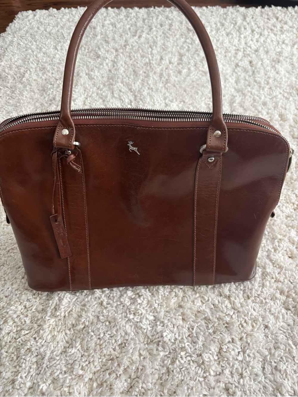 Ashwood Genuine Brown Leather Tote